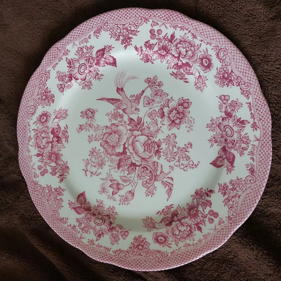 Royal stafford Asiatic Pleasant Red 11×11 dinner plate  rare vintage - Picture 1 of 8